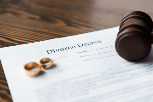 What is the first step of getting divorced?
